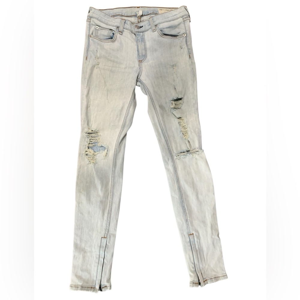 Rag & Bone Distressed Capri Jeans with Zipper – Lightly Used,  size 28